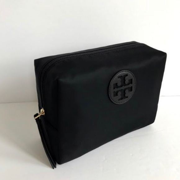 NWT TORY BURCH NYLON BRIGITTE COSMETIC CASE - Picture 2 of 8